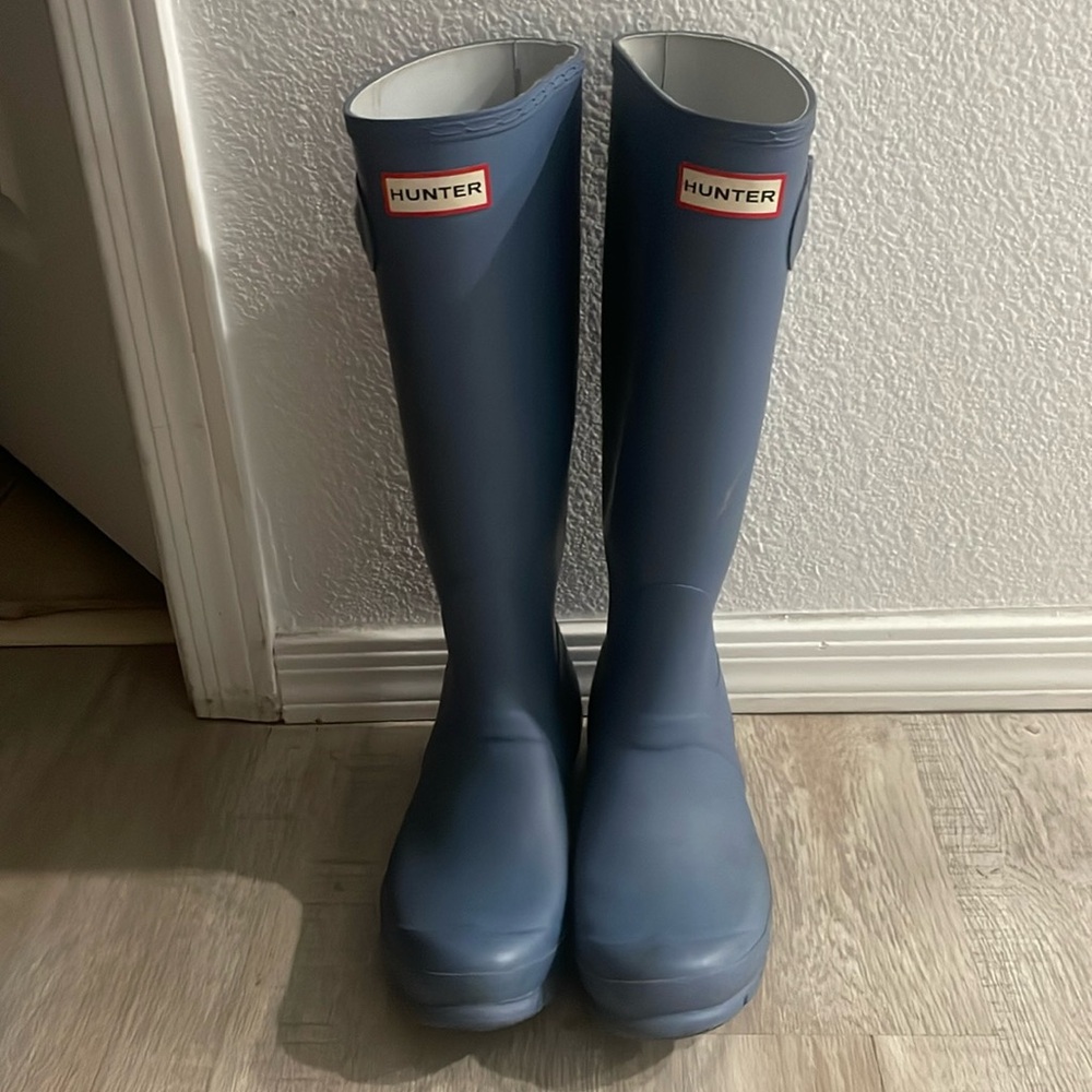 COPY - knee high blue hunter bootS